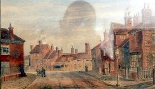 Street Scene With Pedlar - view 1