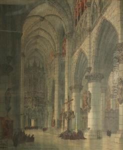Belgium, Yprescathedral, Looking Across The Transcepts, North by Paul Braddon