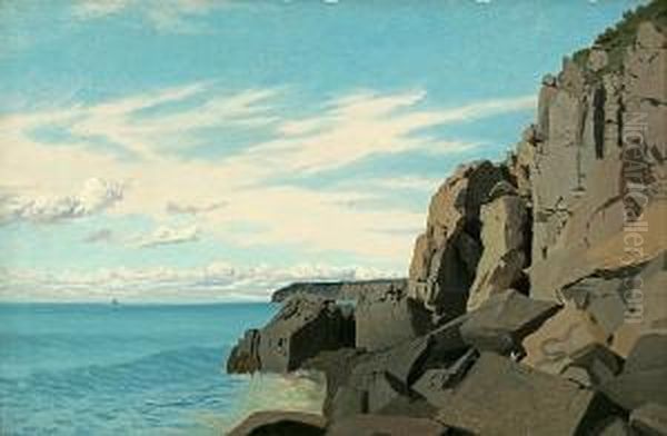 Surf Beaten Rocks, Mount Desert - view 1