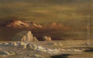 Ship And Icebergs by William Bradford