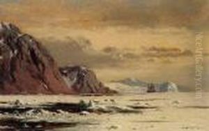 Seascape With Icebergs