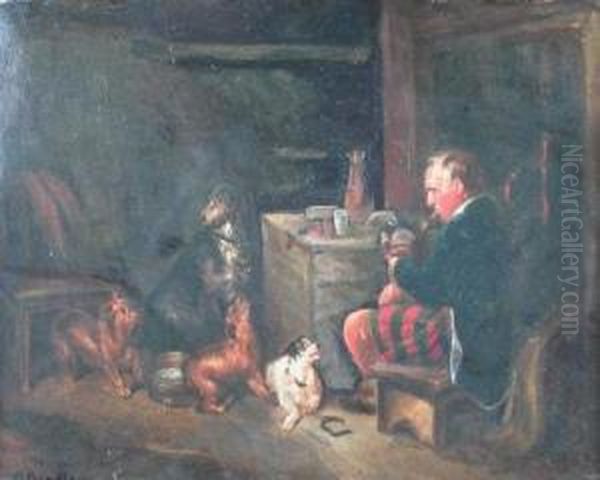 the Scotsman And His Hounds - view 1