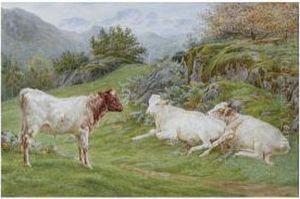 Cattle On A Hillside Cattle On A Hillside