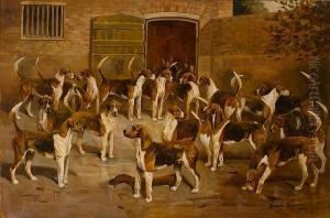 The Ledbury Hounds by Cuthbert Bradley