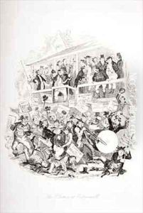 The election at Eatanswill by Hablot Knight Browne