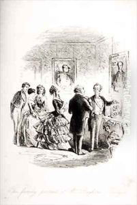 The family portraits at Mr. Bayham Badger's by Hablot Knight Browne