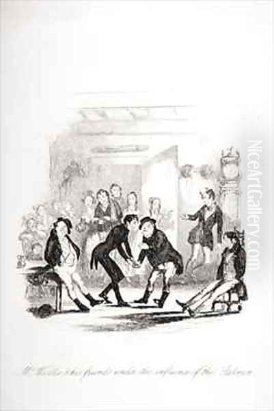 Mr. Wardle and his friends under the influence of the salmon - view 1