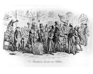 The Marshalsea Becomes an Orphan by Hablot Knight Browne