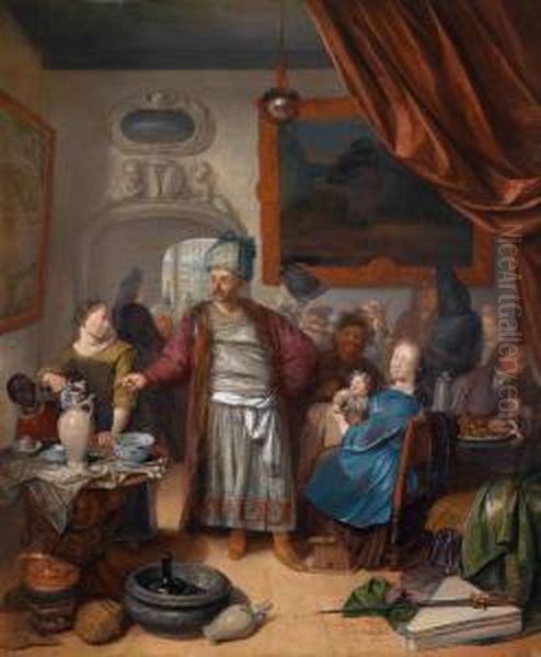 Un Oriun Orientale Fa Visita Ad Una Famiglia Olandese - view 1