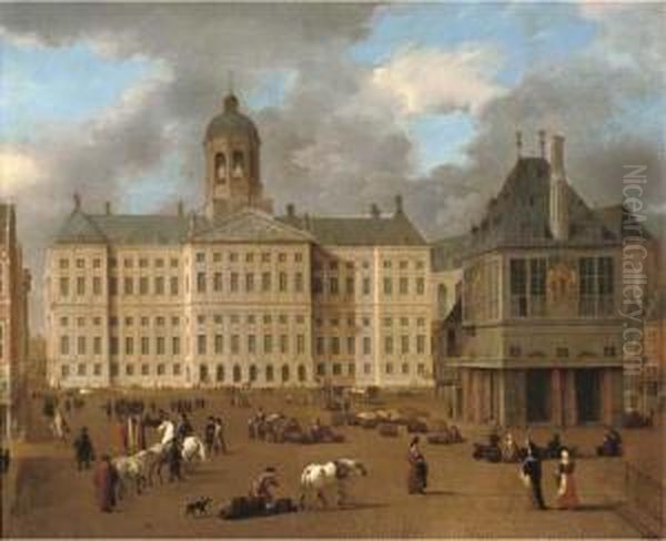 The Dam, With The Town Hall And The 'waag', Amsterdam - view 1