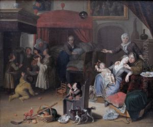 The Feast Of Saint Nicholas by Richard Brakenburgh