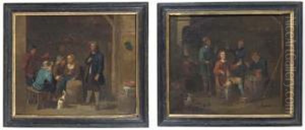 Peasants In An Interior; And Peasants Smoking In An Inn - view 1