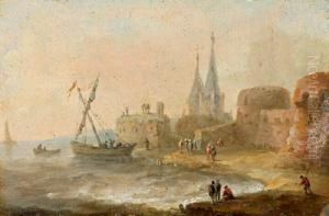 Serie Di Quattro Piccoli Paesaggi Della Meta Del Xviii Secolo