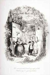The unexpected breaking up of the seminary for young ladies by Hablot Knight Browne