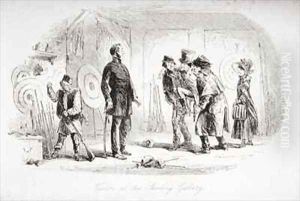 Visitors at the Shooting Gallery