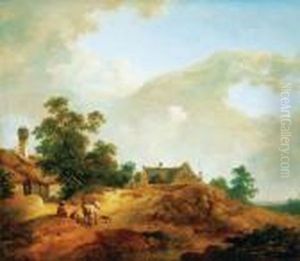 Landscape With Resting Figure, Late 1750s by Johann Christian Brand