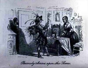 Barnaby Arrives on the Scene by Hablot Knight Browne