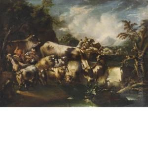Scena Pastorale by Domenico Brandi