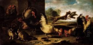 Poultry Yard by Domenico Brandi