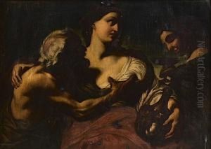 Loth Et Ses Filles by Giacinto Brandi