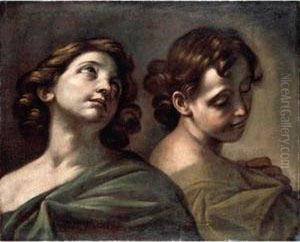 Heads Of Two Youths by Giacinto Brandi