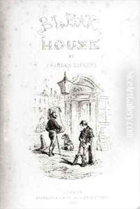 Title page of 'Bleak House' by Hablot Knight Browne