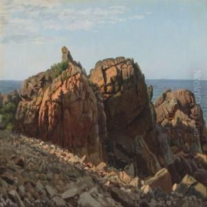 Coastel Scenery, Bornholm by Johannes Herman Brandt