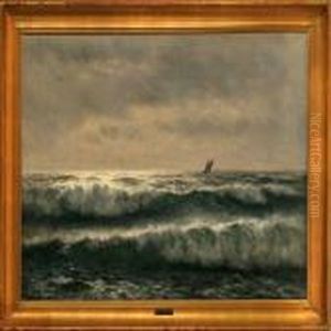 Braending Ved Vestkysten Af Bornholm by Johannes Herman Brandt