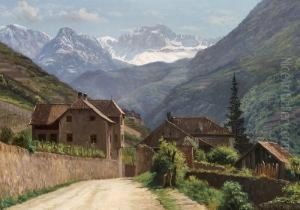 Landscape From The Tyrol by Johannes Herman Brandt