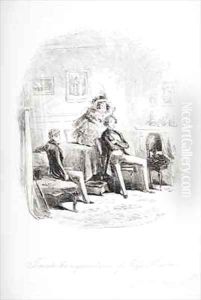 I make the acquaintance of Miss. Mowcher by Hablot Knight Browne