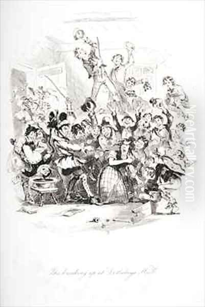 The `breaking up' at Dotheboys Hall - view 1