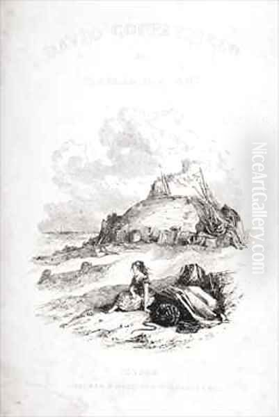 Title page illustration from 'David Copperfield' by Hablot Knight Browne