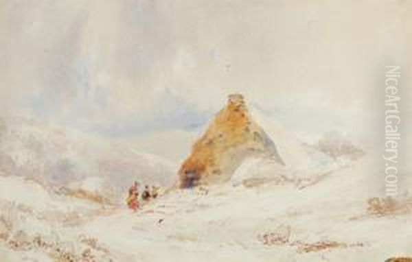 Cottage Under Snow - view 1
