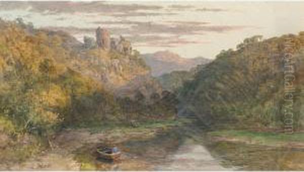River Landscape In South Wales - view 1