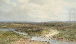 On Wareham Marshes, Dorset by Charles Branwhite