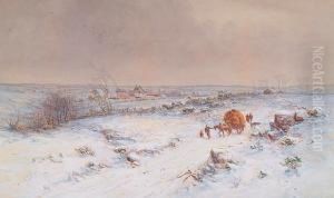 A Shropshire Landscape In Winter by Charles Branwhite