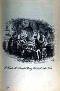 I Find Mr Barkis Going Out with the Tide by Hablot Knight Browne