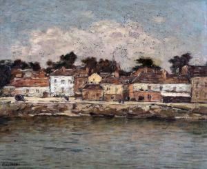 Coucher De Soleil Sur La Baie by Louis Braquaval