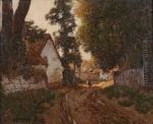 Le Chemin Creux A Saint Valery by Louis Braquaval