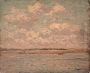Ciel Nuageux Sur La Baie by Louis Braquaval
