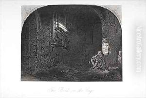 The Birds in the Cage by Hablot Knight Browne