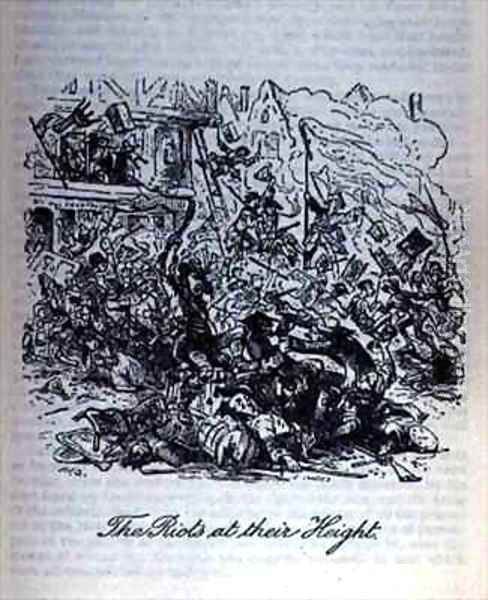 The Riots at their Height - view 1