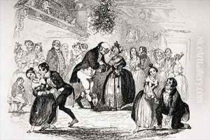 Christmas Eve at Mr. Wardle's by Hablot Knight Browne