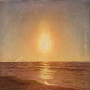 Sunset At Sea by Hans Ole Brasen