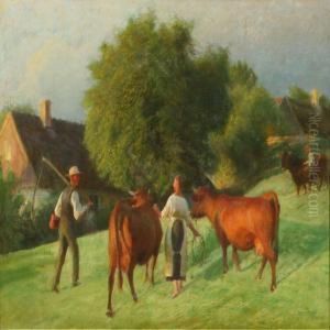 People And Cattle In Thefield People And Cattle In Thefield