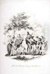 Mrs. Leo Hunter's Fancy dress dejeune by Hablot Knight Browne