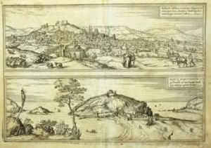 And Franz Hogenberg. Burgos, Sanct. Sebastianum by Georges Braun