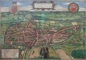 Birds-eye View Of Norwich, Published 1583 And Later by Georges Braun