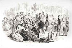 Mrs. Dombey at home by Hablot Knight Browne