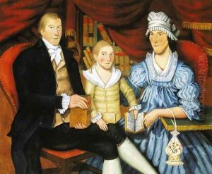 Portrait of George Eliot and Family by Jonathan Budington